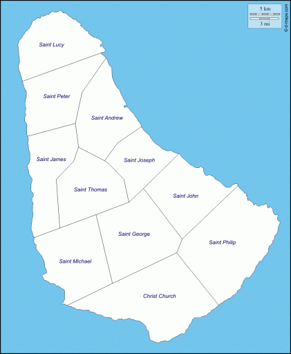 Barbados Map 421x512 